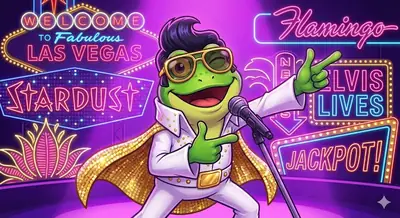 Play Elvis Frog in Vegas pokie at Treasury Casino Australia